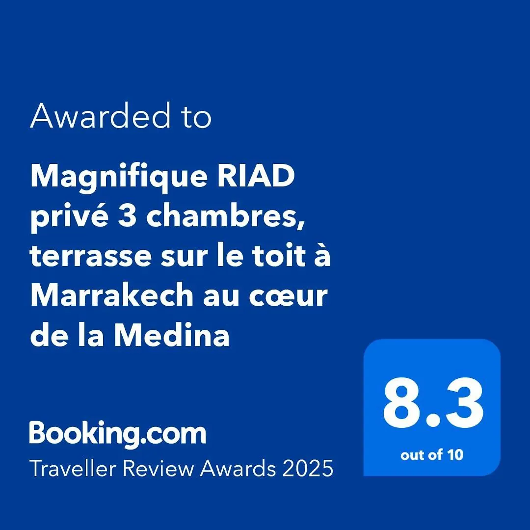 Magnifique Riad Prive 3 Chambres, Terrasse Sur Le Toit A Marrakech Au Coeur De La Medina Marrakesch 0*,  Marokko